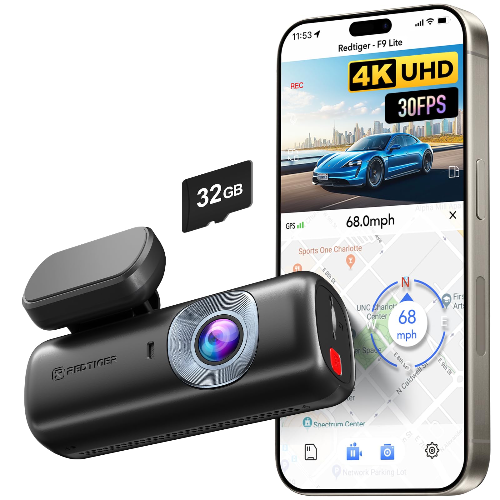 Redtiger Dash Cam F9 Lite Mini Hidden Camera