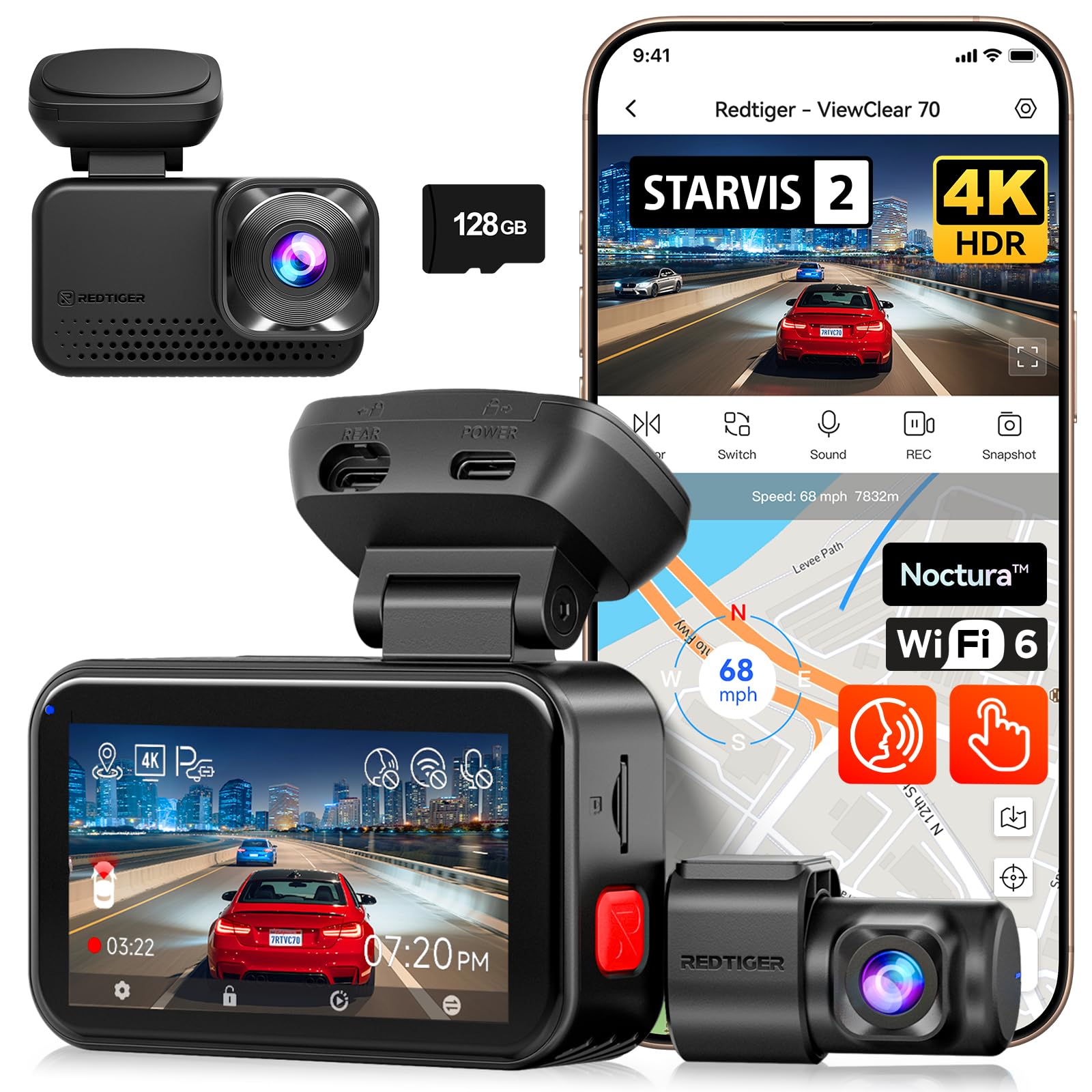 Redtiger Dash Cam ViewClear 70 Flagship Model